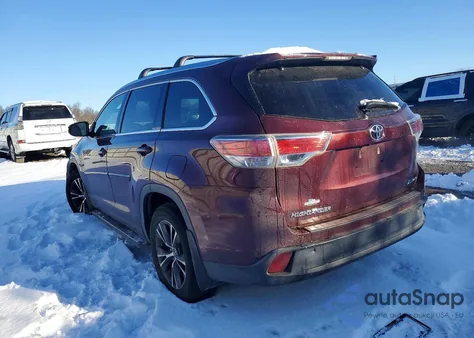 2016 Toyota Highlander Xle из США, поврежденный, VIN 5TDJKRFH6GS309415